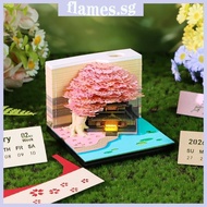 FL Twenty twenty six Recyclable Weekly Scheduler 3D Blossomy Arrangement Note Notebook With LED Ligh