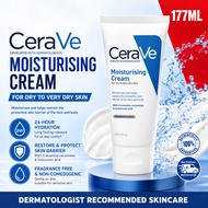 CeraVe Moisturising Cream 177ml / 6oz | Face & Body Moisturizer For Dry To Very Dry Skin | 24H Hydra