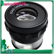 【●TI●】10X Stand Measuring Magnifier Scale Loupe Magnifying Glass 10X with Scaled Magnifier