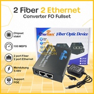 - NEWEST - 2F2E-ConverterSaja FULLSET/ - MEDIA CONVERTER 2 FIBER 2 ETHERNET CM2F2E