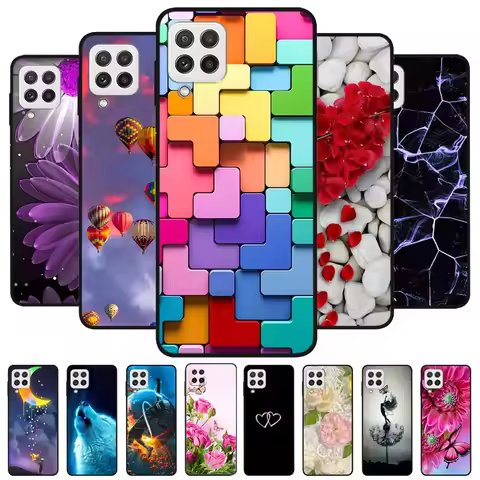 For Samsung A22s 5G Case Black Cover Lion Wolf Silicone Soft Back Cases For Samsung Galaxy A22 4G 5G