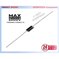 1N4007 Diode 1A/1200V Through Hole DO-41 1n4007 Rectifier Diode 5 PCS