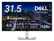 Dell UltraSharp U3225QE 32" 4K Thunderbolt4 Hub Monitor, 99% DCI-P3, Black IPS Panel, 120Hz Refresh 