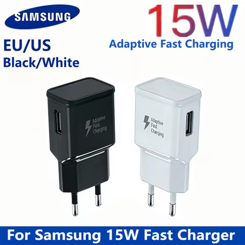 Samsung Original 15W Fast Charger EU US Travel Power Adapter For Galaxy S10E S9 S8 A15 A14 A24 A13 A