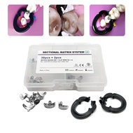 1Set Dental Sectional Matrix System Sectional Contoured Metal Matrices Matrix Bands Resin Clamping R