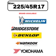 225/45R17 Michelin Primacy 5 Bridgestone T006 Yokohama V601 Hankook K137 Yokohama AD09
