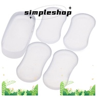 SIMPLE 5Pieces Toilet Seat Bidet, Silicone Transparent Replacement, Strong Adhesive Bumpers School