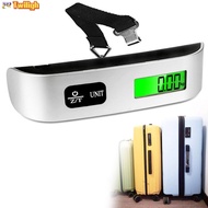 【TWILIGH】Portable 50kg Hanging Scale with LCD Display for Travel Baggage Weighing Tools