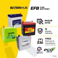 [Installation Provided] Bateri Kereta M42 L/R EFB Car Battery | Amaron Voltec Varta Silver BateriHub
