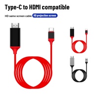 USB 3.1 Usb C Ke HDMI Kompatibel dengan Kabel Adaptor 4K 2M Tipe C Ke Kabel HD untuk MacBook Samsung Galaxy S9/S8/Note 9 Huawei