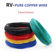 10Meter 1.5mm²  RV Pure Copper Wire Flaxible Stranded Electrical Wire Cable Single Core Multi-Strand Power Control Signal Line