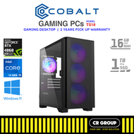 Cobalt Gaming Desktop PC TS18 - Intel i5-14600KF - NVIDIA RTX 4060 OC 8GB - 16GB DDR5 RAM - 1TB SSD (2Yrs Pickup)