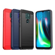For Motorola Moto G9 Plus G9 Play G9 Power Moto G10 Power Case Shockproof TPU Carbon Fiber Phone Cas
