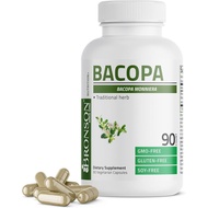 Bronson Bacopa Supports Healthy Brain Function and Mental Performance, Traditional Herb, Non-GMO, 90