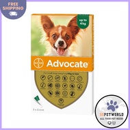 Advocate for Dogs For Small Dogs/Pups Upto 4Kg (Green) 3 Pipettes