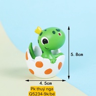 5 Dinosaurs Plastic Eggs Cake Decoration
