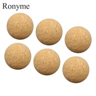 Ronyme 6x Table Football Cork Table Soccer Wood Foosball 36mm Table Soccer Accessories