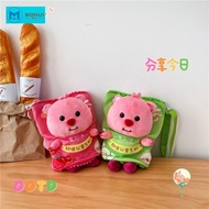 MW Loopy Shoulder Bag, Cartoon Plush Loopy Plush Bag,  Kuromi Loopy Messenger Bag