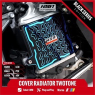 NSA COVER RADIATOR BLACK SERIES VARIO PCX NMAX AEROX ADV LEXI STYLO Yamaha Radiator COVER HONDA 125/