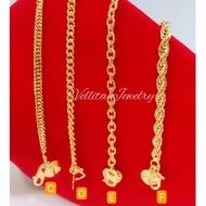 [VELLITA]Cop916 Rantai Kaki Dewasa <Anklet "4mm-5mm" Persist916 Anklet 999.9 Gold Plated>