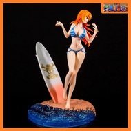 30cm One Piece Nami Figure Anime Figures Swimsuit Sexy Beach Surf