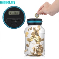 MIQUEL Coin Counter 1.5L Electronic Gift USD EURO GBP Piggy Bank