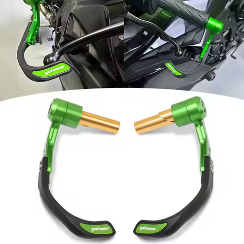 Motorcycle 7/8" 22mm Handlebar Grips Guard Brake Clutch Levers Guard Protector Fit For ZX-4R ZX-4RR 