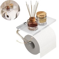 衛生紙架 - 黏性衛生紙架附透明壓克力手機架浴室時尚配件