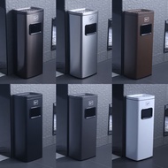 S/🏅Hotel Lobby Stainless Steel Smoking Area Elevator Entrance Smoke Extinguishing Trash Can with Ashtray Floor Vertical