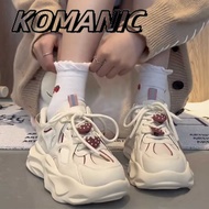 Mori Style Breathable Shoes Strawberry Daddy Shoes Female Trendy Student Mesh Female All-Match White