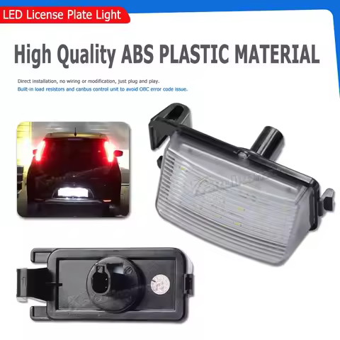 For Nissan Tiida Livina Versa LED License Plate Lights Car Number License Plate Lamp For Infiniti G3