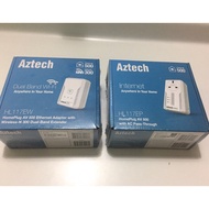 Aztech homeplug HL117EP & HL117EW power line Ethernet wireless extender