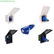 moonlightyaa Universal Caravan Power Outlet Supplies Waterproof Flush Inlet Socket 16A