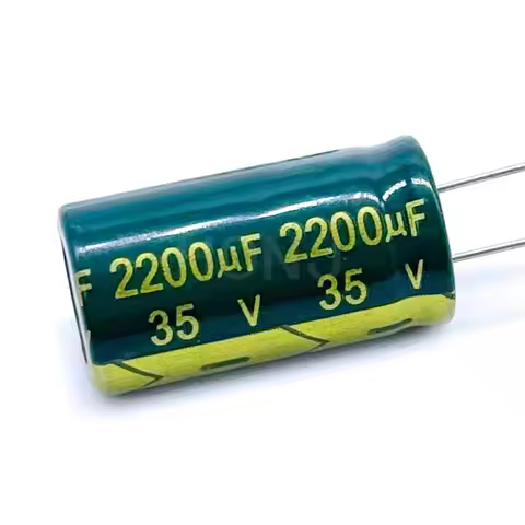 2-5PCS 35V2200UF Aluminum Electrolytic Capacitor Original Low Esr/impedance High Frequency Size 13*2