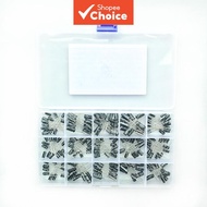 15 Types 200PCS Capacitor Assortment Kit 0.1uF-220uF 10V/16V/25V/50V Electrolytic Capacitor Componen
