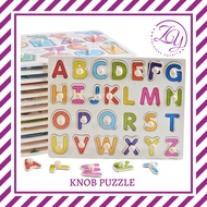 Knob puzzle ( abc, 123, shape, jawi )