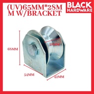 Black Hardware Gate Roller Wheel Heavy Duty Pintu Roda Pagar Rumah Sliding Gate Roller Wheel Folding