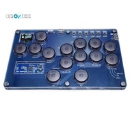 Fight Stick Game Controller Fight Stick  Joystick Hot-Swap Controller Mini  Console for PC/Switch//,