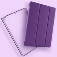 iPad Pro 12.9 2015 2017 2018 12.9 2021 2020 Transparent Frosted Flip PU Leather Hard Plastic Back Case Smart Stand Cover
