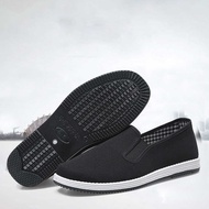 Old Beijing Cloth Shoes Men's Comfortable Black Cloth Shoes Handmade Practice Shoes Casual Shoes Tra