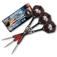 Shot! Darts Steel Tip, Michael Smith Tenacious (23g/24g/25g), 90% Tungsten Barrel, Front Weighted, H