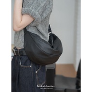 Tintin Korea Genuine Korean bucks & leather Adjustable Casual Dumpling Bag Sheepskin