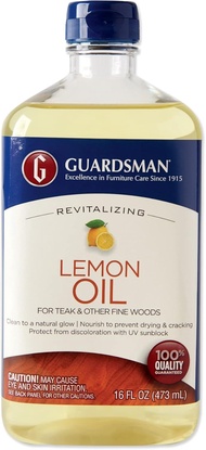 Guardsman Revitalizing Lemon Oil | Teak Oil Protects and Cleans Outdoor and Indoor Wood Furniture Le