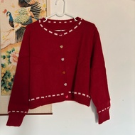 MERAH [Preloved] Red Cardigan