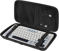 Keyboard Travel Case for 75% Keyboards Computer 84Key Mechanical Keyboard Carrying Case, Compatible 