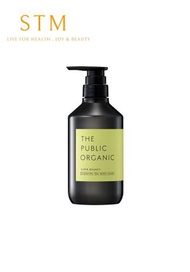 ( 綠 / 沐) THE PUBLIC ORGANIC Super Bouncy 100%精油 彈力保濕沐浴露 480ml(深層滋潤/鎖水保濕)(柑橘精油與天竺葵精油)-平行進口-8365