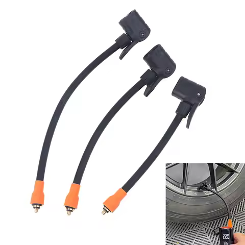 NEW SALE M6 Thread Locking Air Chuck With Air Tube, Standard Tire Valve Fine Thread, Suitable For M6