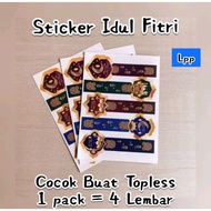 Eid al-Fitr Jar STICKER ~ RAMADHAN / Eid cake box size: 3.5 x 10cm