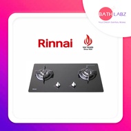 RINNAI RB-7302S-GBSM 2 BURNER TEMPERED GLASS GAS HOB