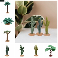 MXMIO Artificial Plant Cactus, Cute Realistic Artificial Tree Model, Green Plant Model DIY Crafts Pl